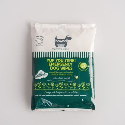 Hownd - Yup You Stink! Emergency Antibacterial Dog Wipes - Pet Bound Co.